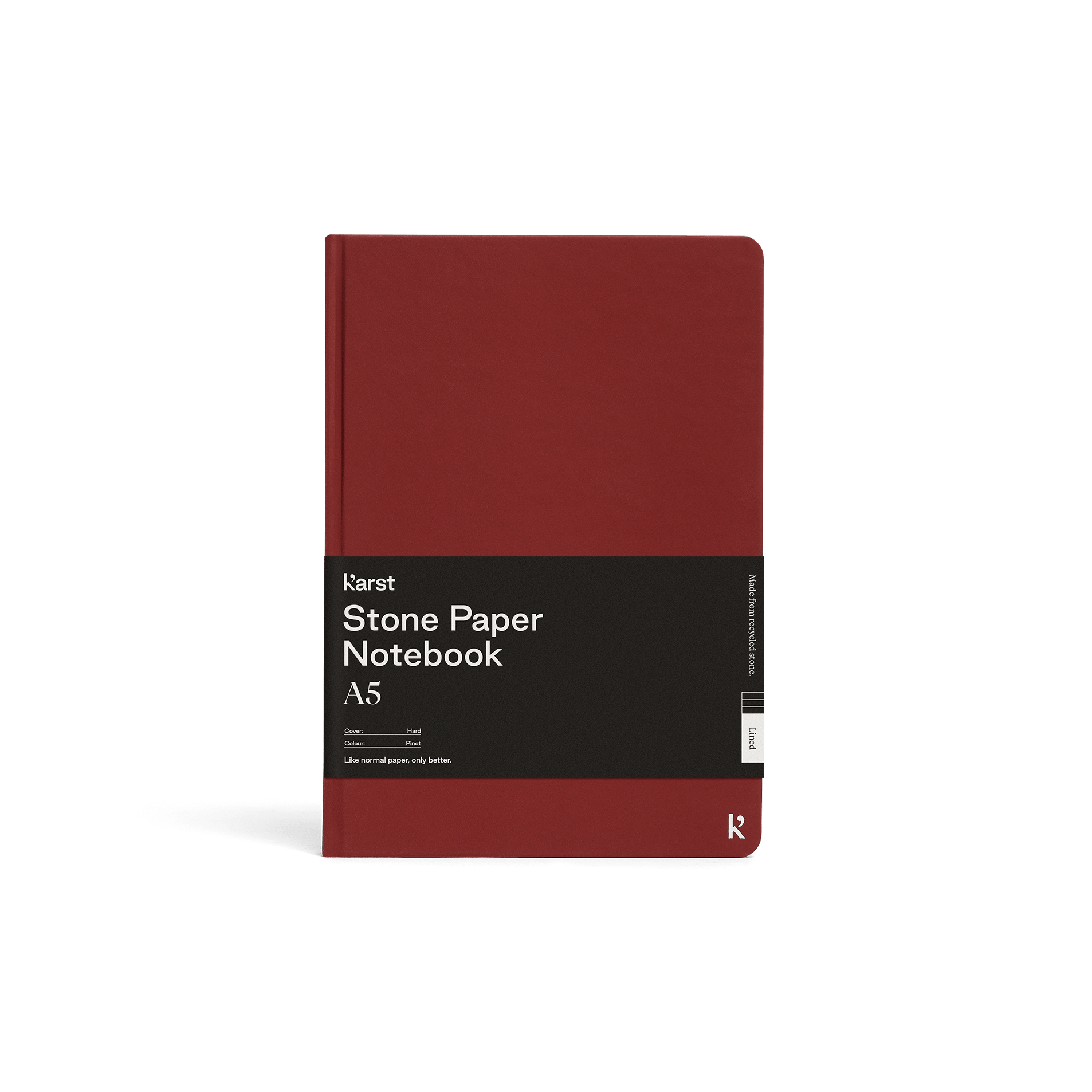 Pinot / Blank Custom Karst Stone Paper Hardcover Notebook - Corporate Gifts