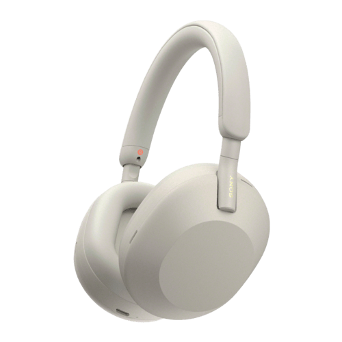 Silver Custom Sony XM5 Wireless Noise Canceling Headphones - Corporate Gifts